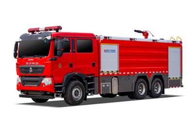 HOWO Rear Double Axle Foam Fire Truck 