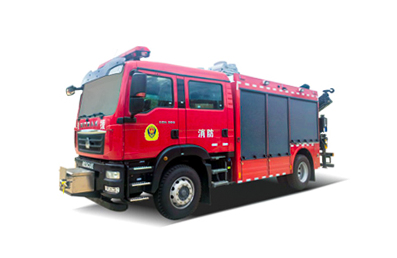 Shandeka Single Bridge Emergency Rescue Fire Truck 