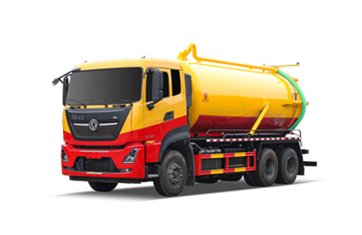 Dongfeng Tianlong Rear Eight Wheel Sewage Suction Truck