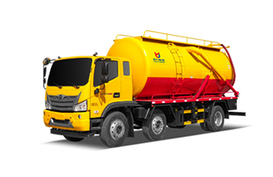Futian Small Three Axle Sewage Suction Truck